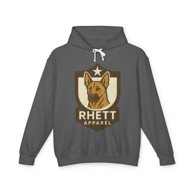 Rhett Apparel Dog Shield Hoodie — Lightweight Graphic Pullover