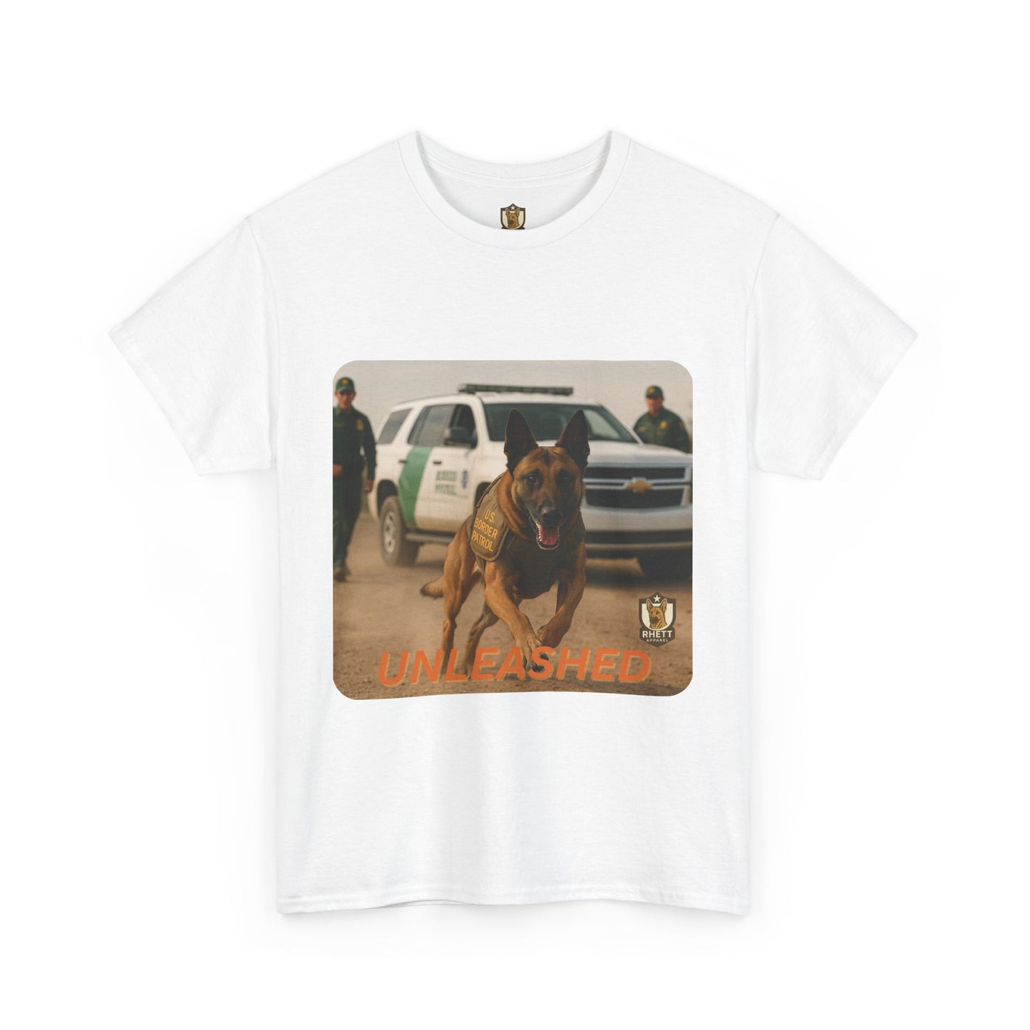 Unisex Heavy Cotton Tee with Unleashed Dog Design | Pet Lovers Gift, Animal Rescue Shirt, Dog Owner Tee, Graphic Tee, Casual Wear
