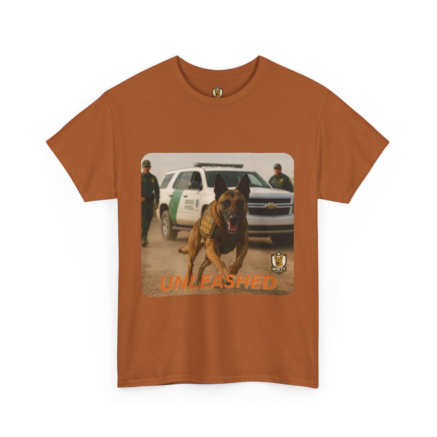 Unisex Heavy Cotton Tee with Unleashed Dog Design | Pet Lovers Gift, Animal Rescue Shirt, Dog Owner Tee, Graphic Tee, Casual Wear