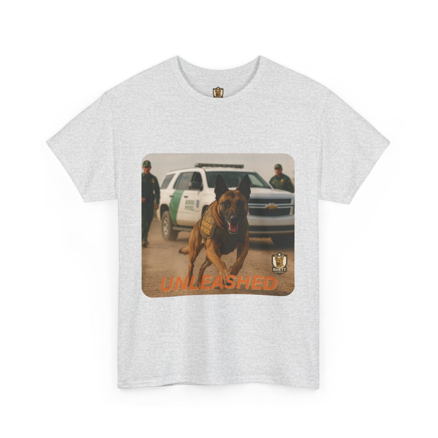 Unisex Heavy Cotton Tee with Unleashed Dog Design | Pet Lovers Gift, Animal Rescue Shirt, Dog Owner Tee, Graphic Tee, Casual Wear
